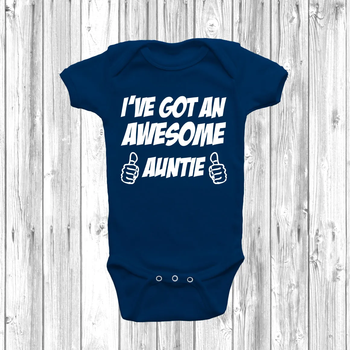 I've Got An Awesome Auntie Baby Grow