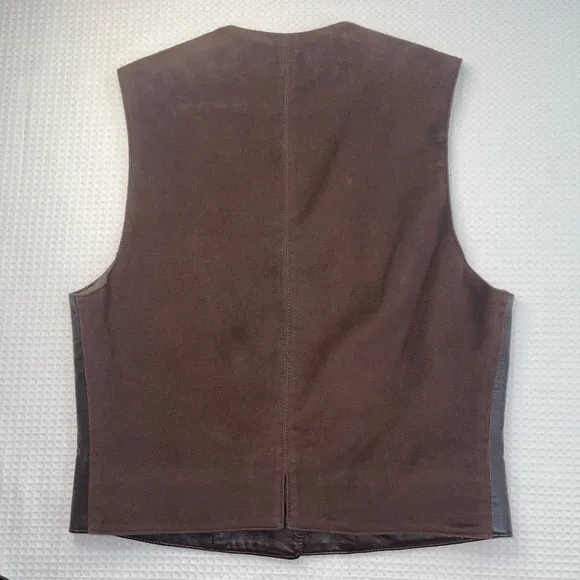J. Crew Leather Vest Size Small
