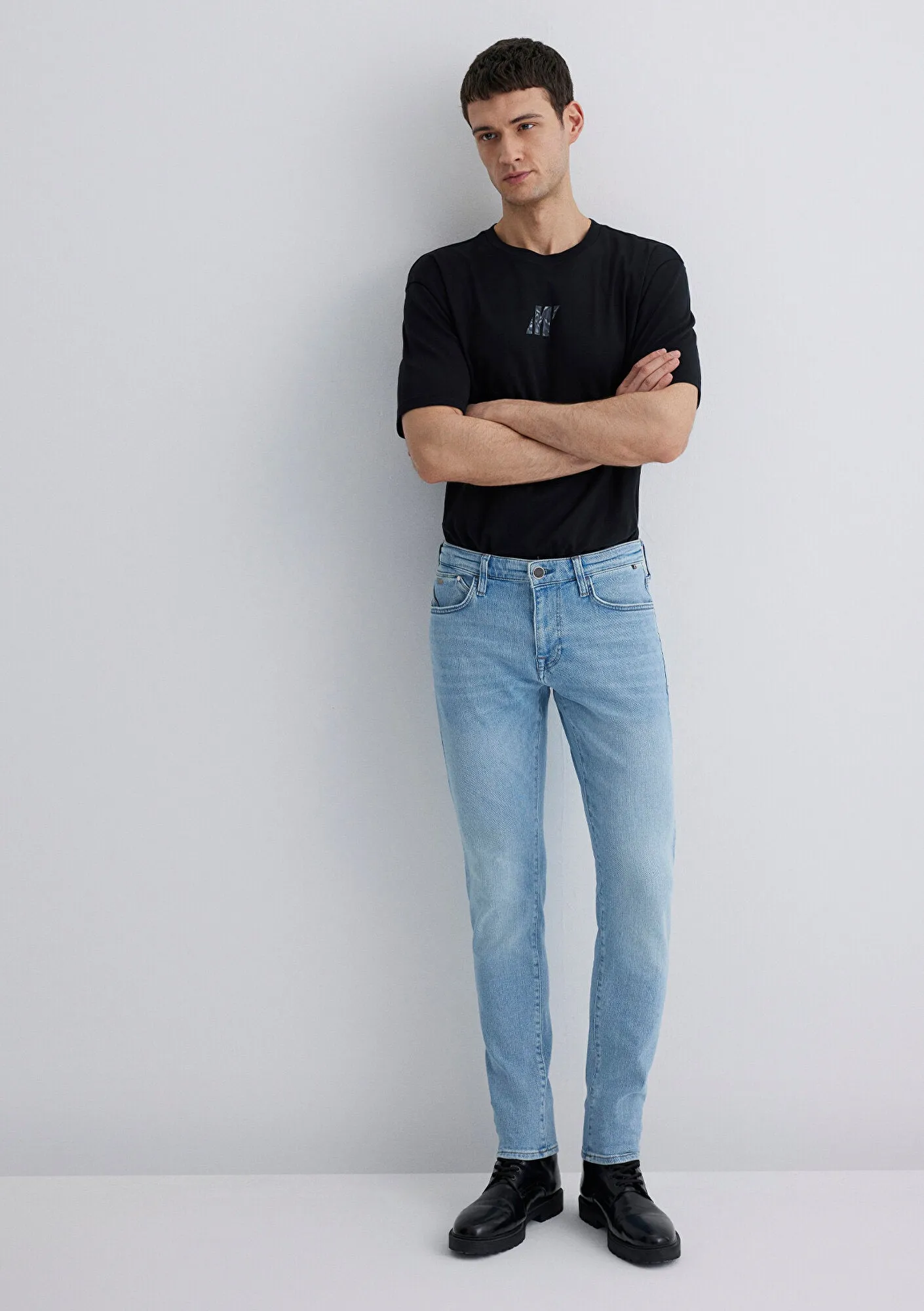 James Light Blue Black Pro Jean Pants