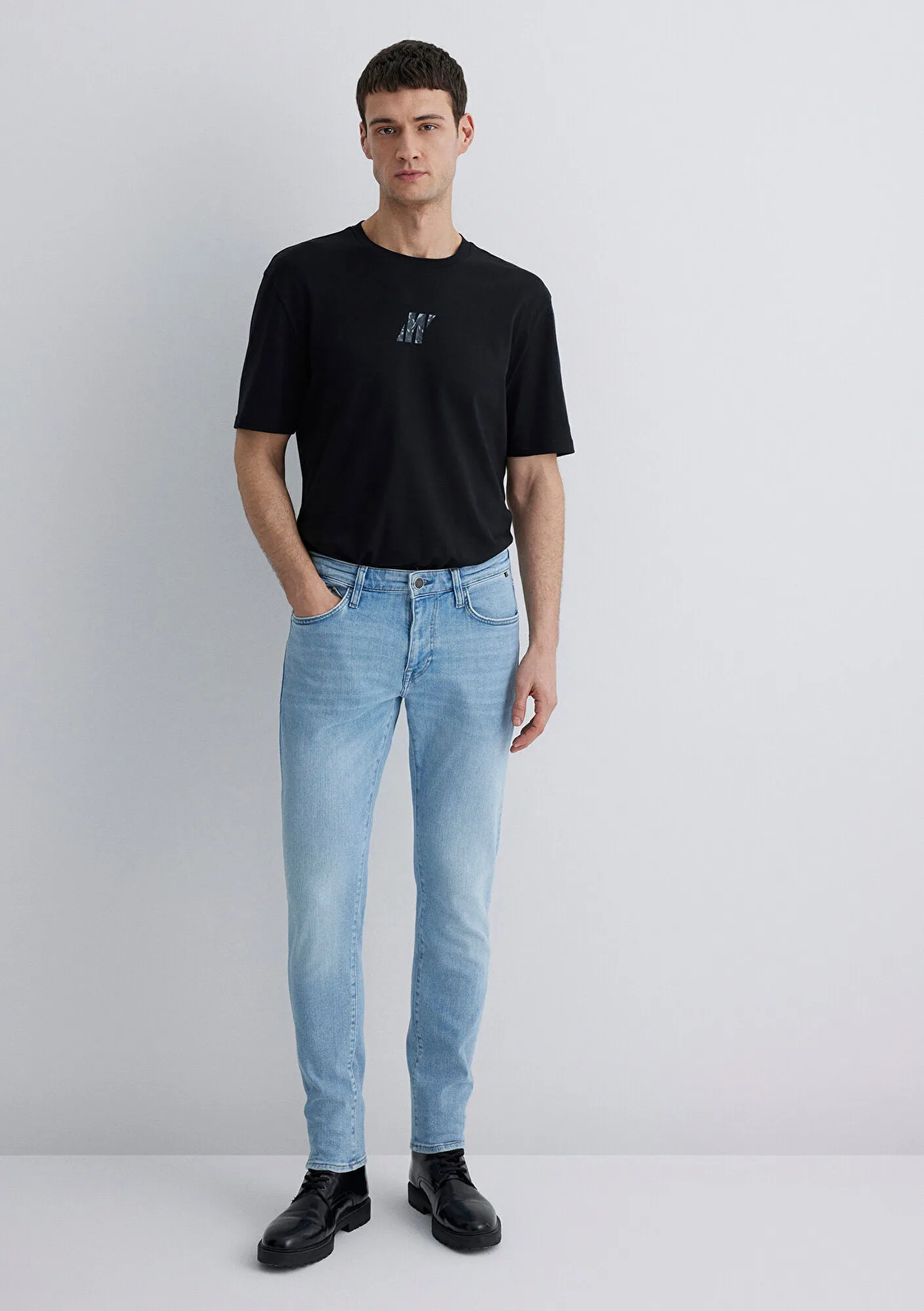 James Light Blue Black Pro Jean Pants