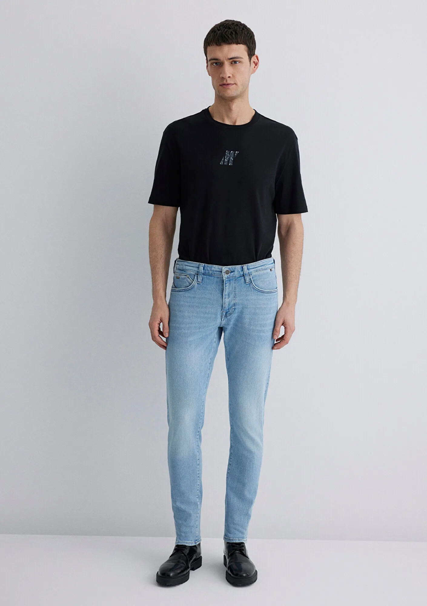 James Light Blue Black Pro Jean Pants