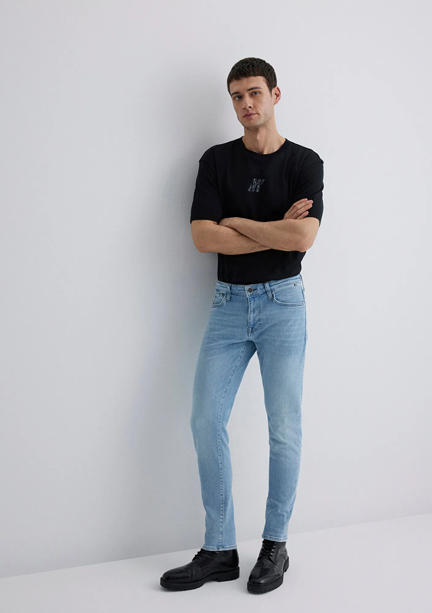 James Light Blue Black Pro Jean Pants