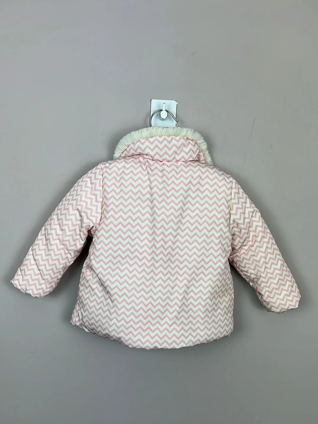Joules zig zag fleece lined jacket 6-9m