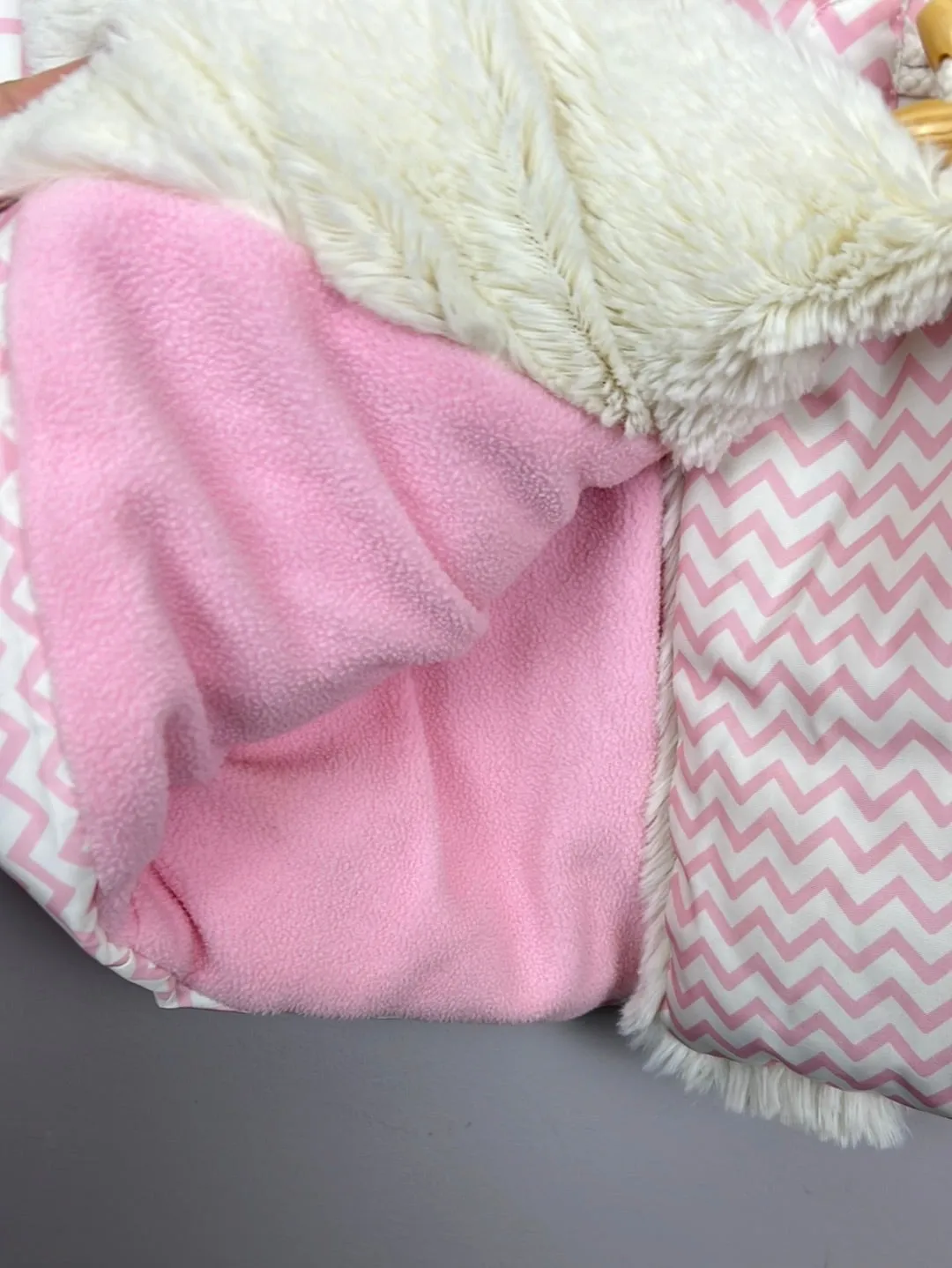 Joules zig zag fleece lined jacket 6-9m
