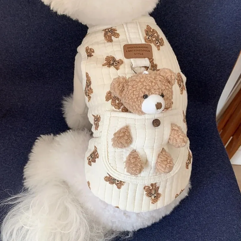 Kawaii Cozy Cartoon Vest for Small Pups 🐾✨