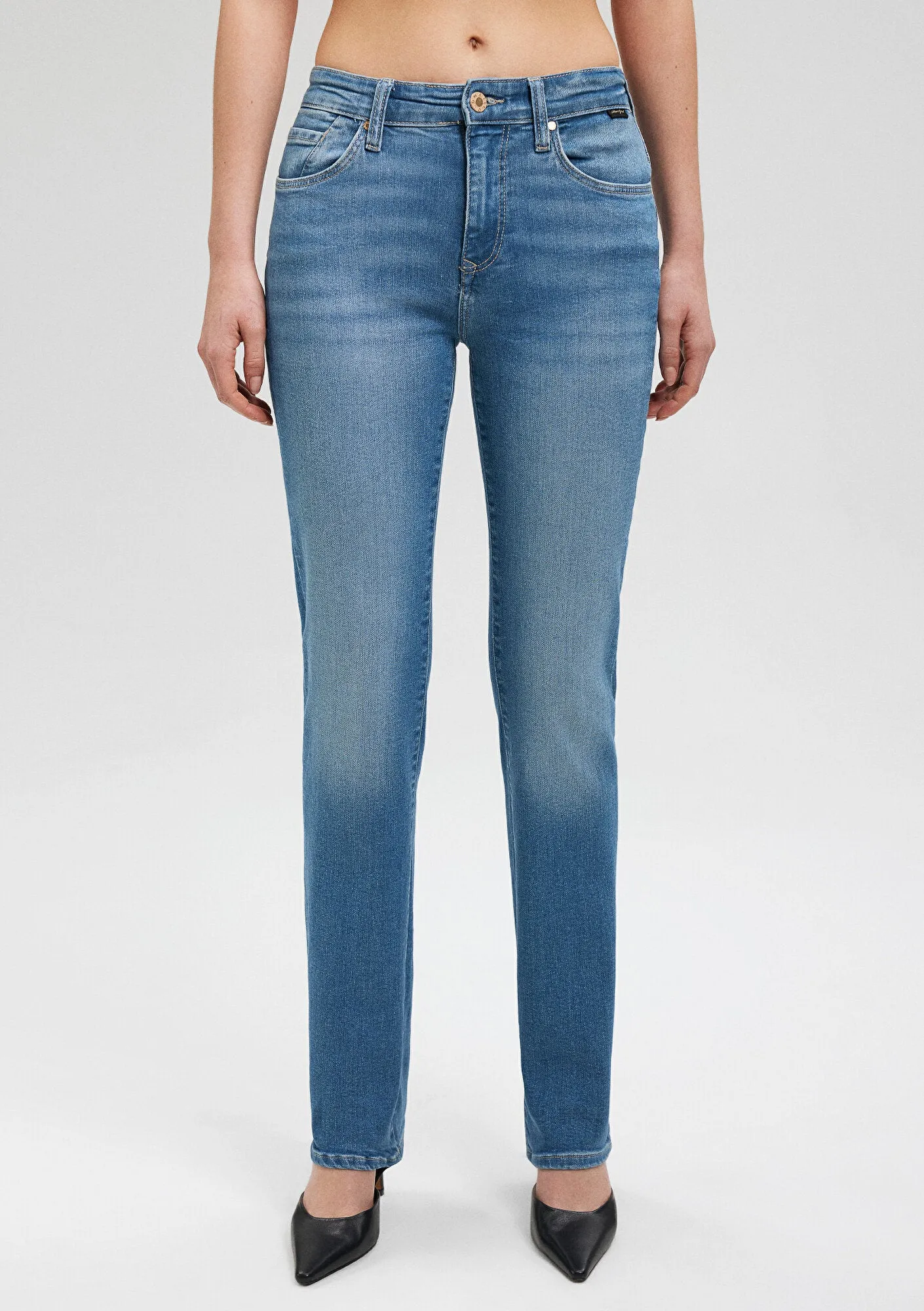 Kendra Light Blue Gold Premium Jean Pants