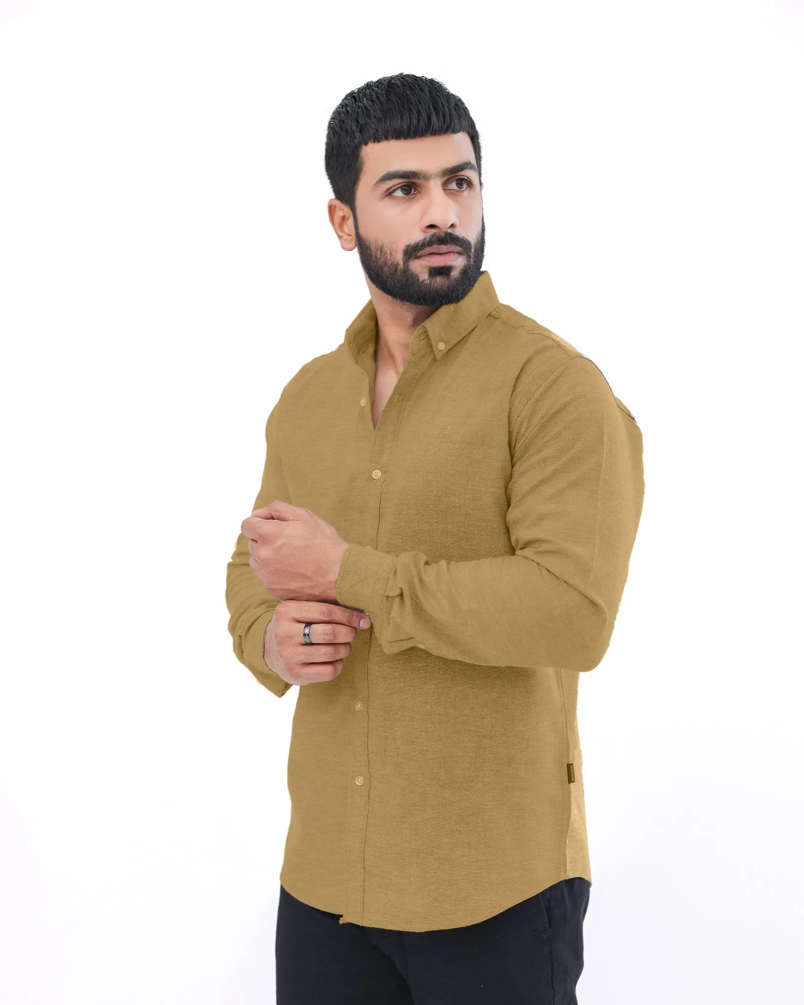 Khaki Brown Casual Shirt