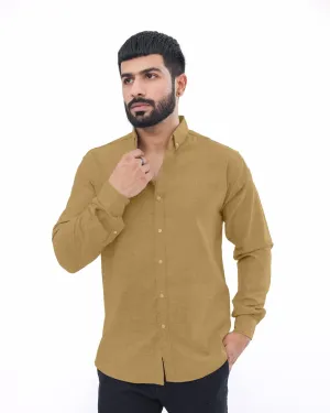 Khaki Brown Casual Shirt