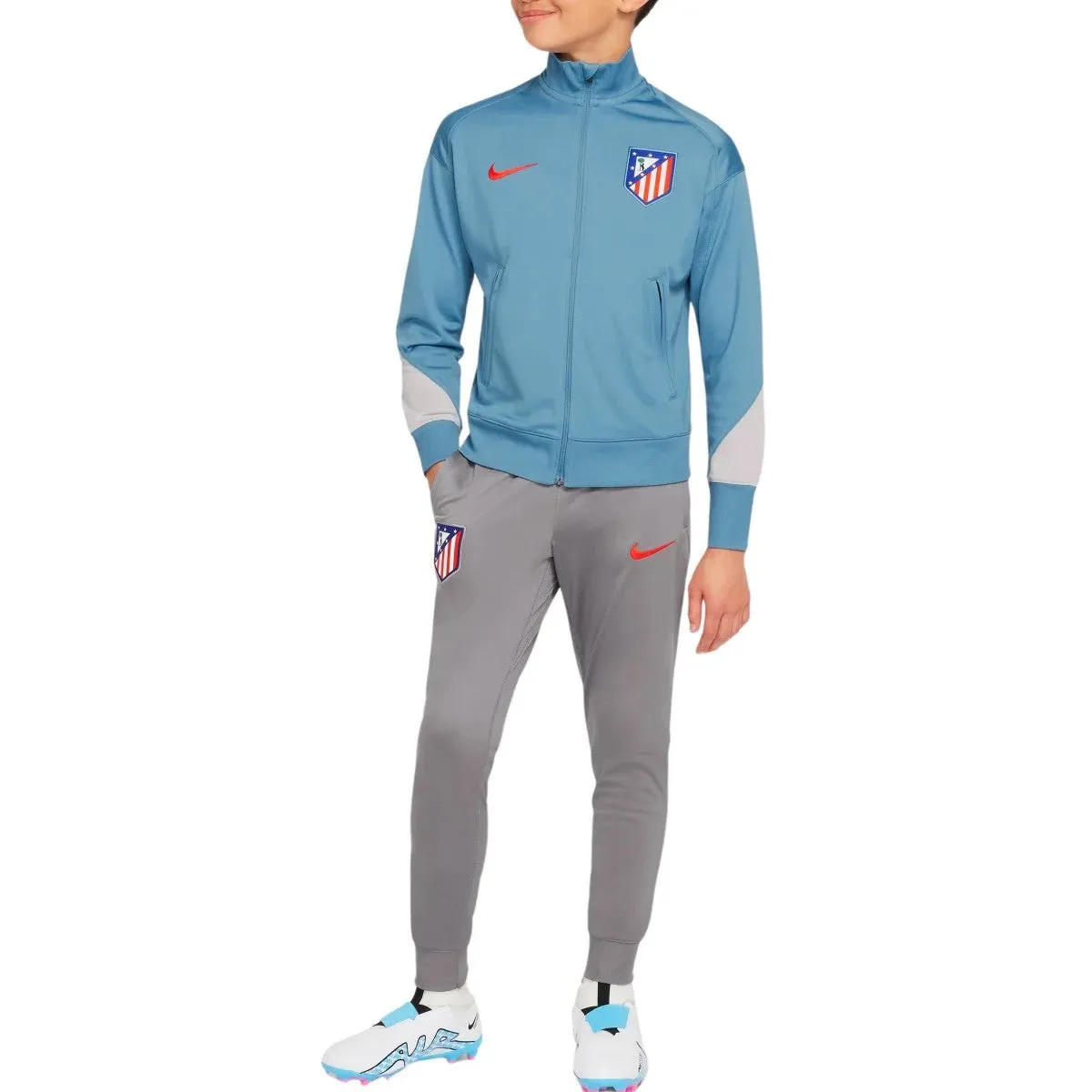 Kids - Atletico Madrid presentation soccer tracksuit 2024/25 - Nike