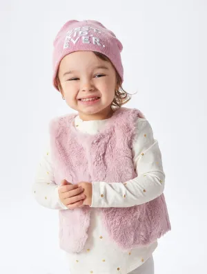 Kids Faux Fur Vest