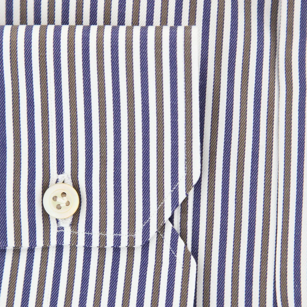 Kiton Brown Shirt - Slim