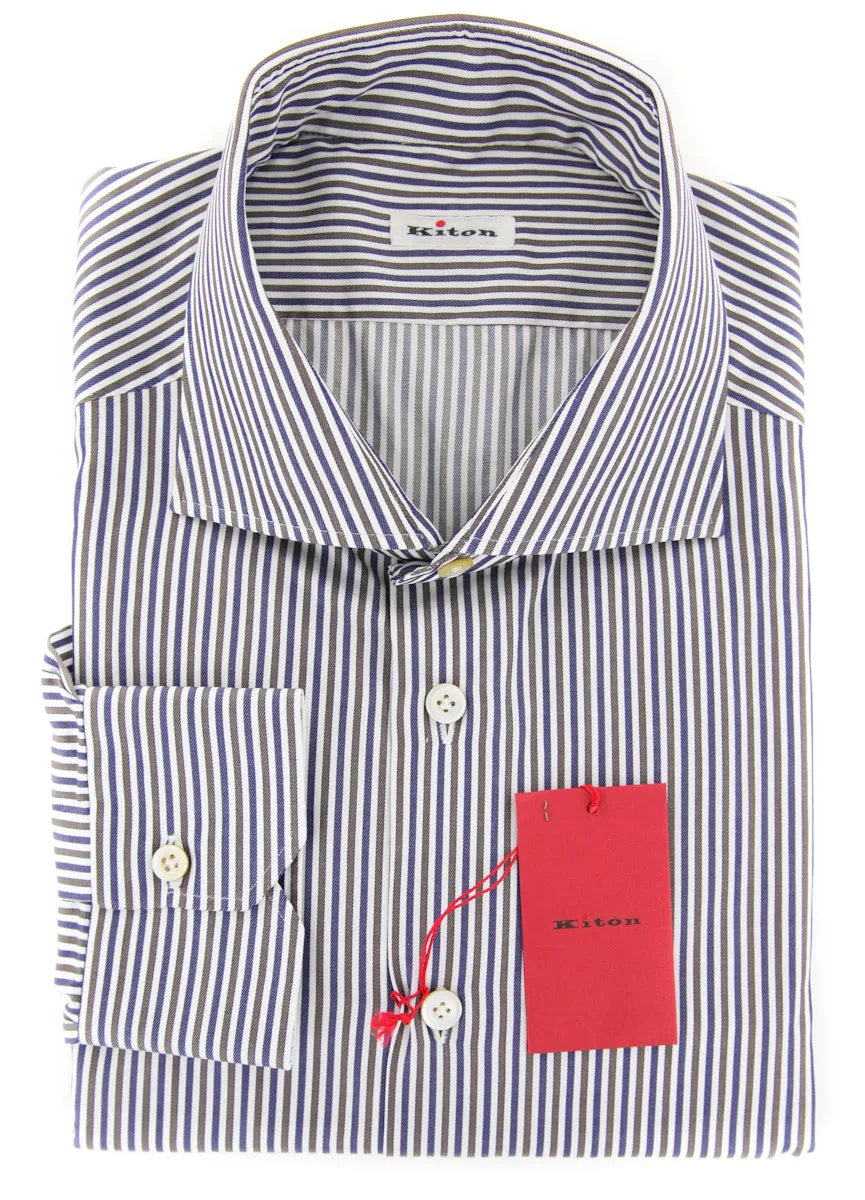 Kiton Brown Shirt - Slim