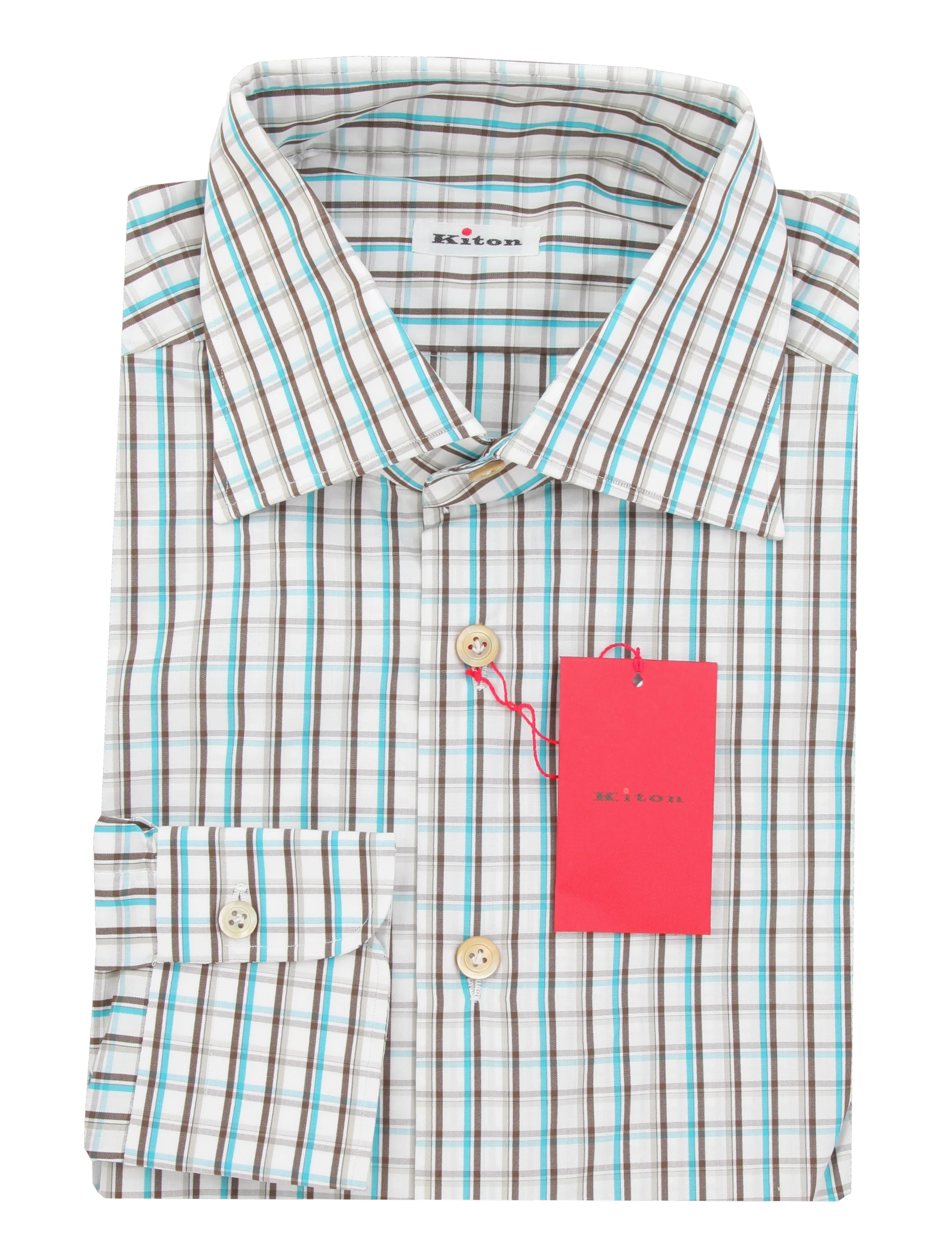 Kiton Brown Shirt - Slim