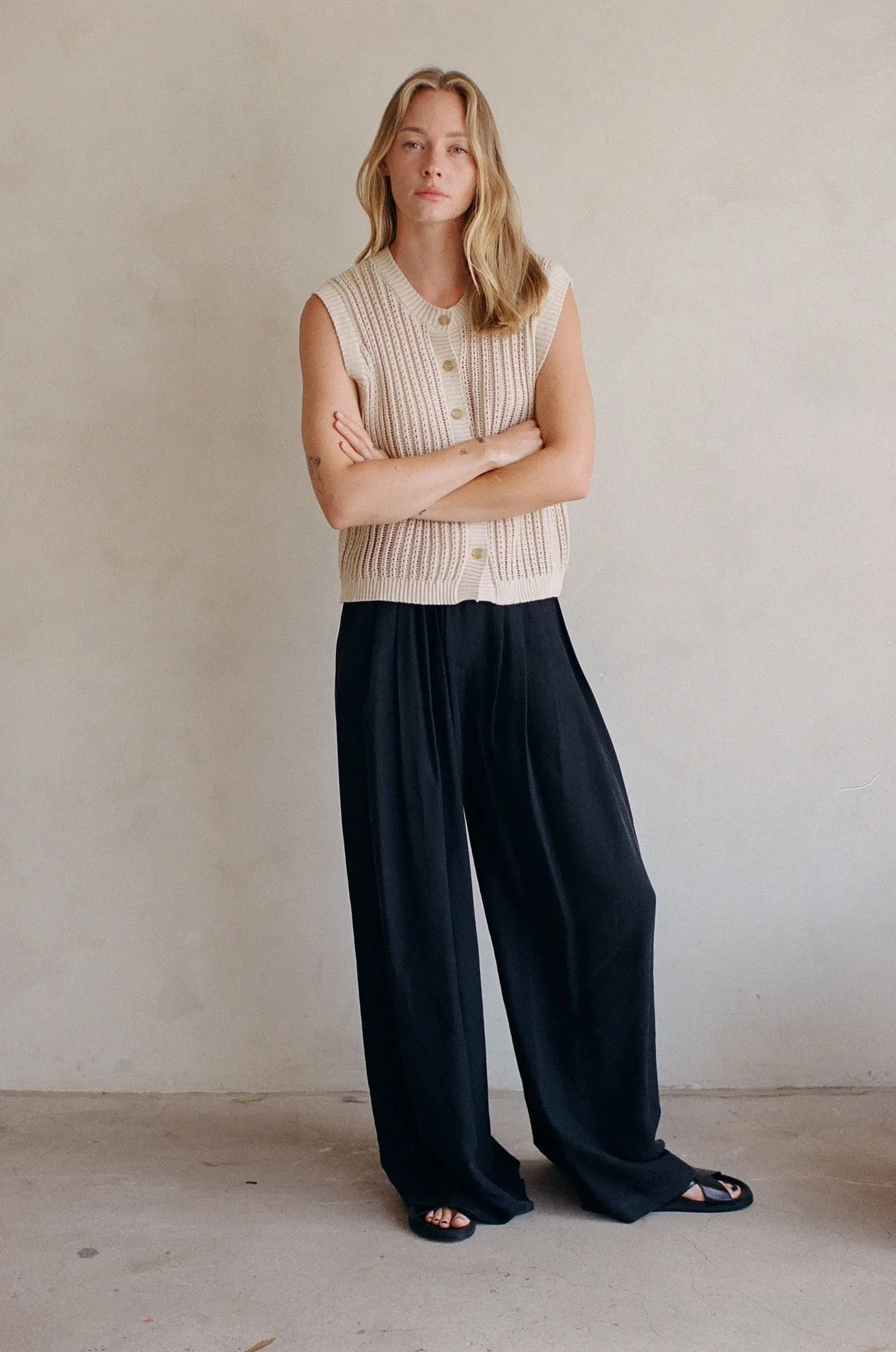 Knit Buttondown Vest