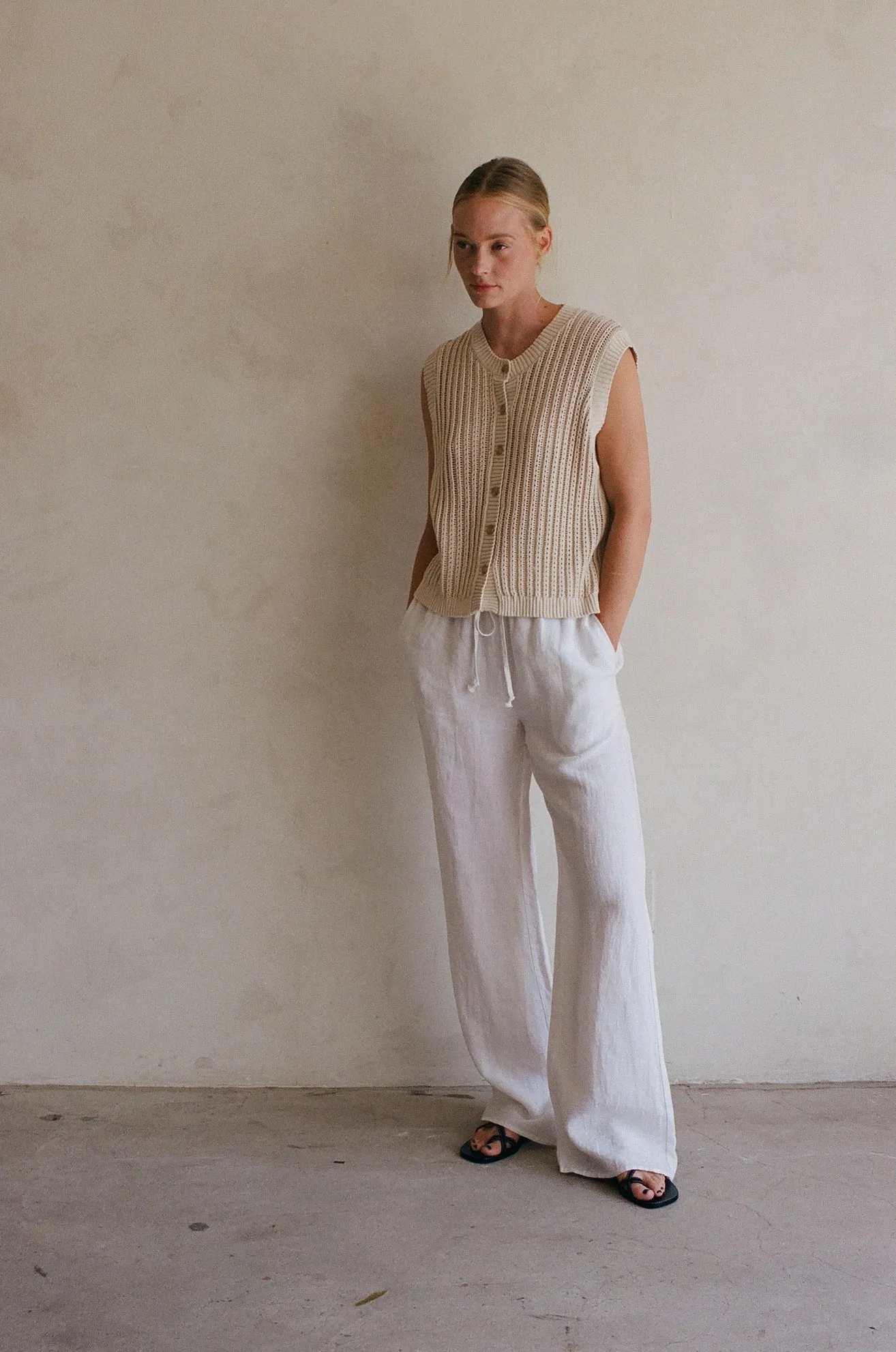 Knit Buttondown Vest