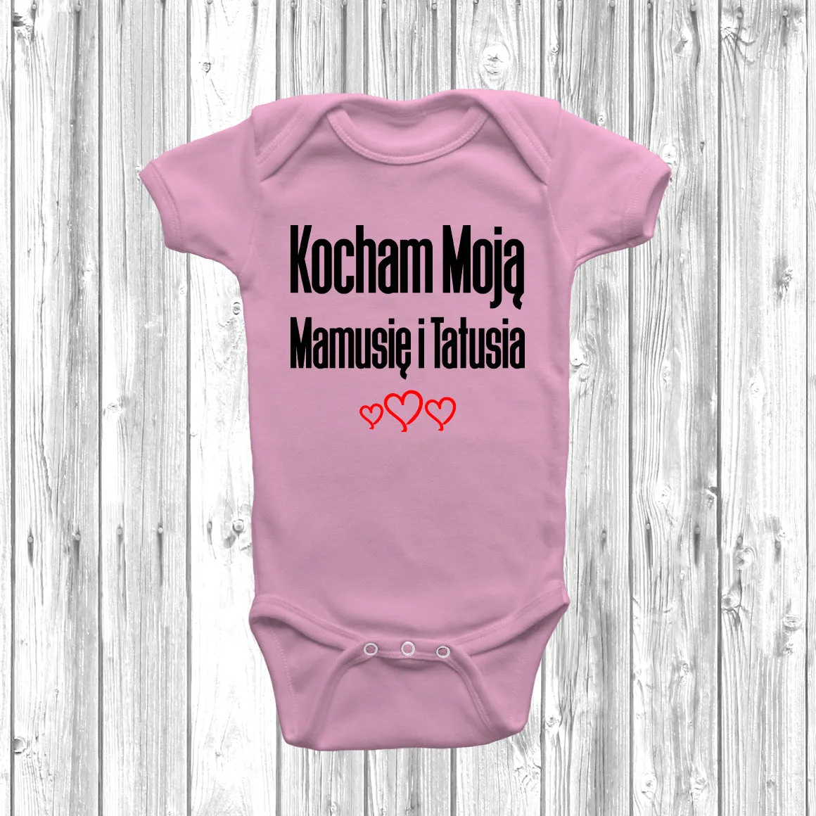 Kocham Moją Mamusię i Tatusia Baby Grow