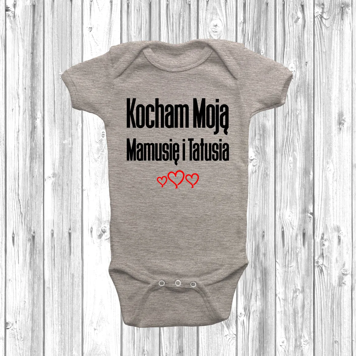 Kocham Moją Mamusię i Tatusia Baby Grow