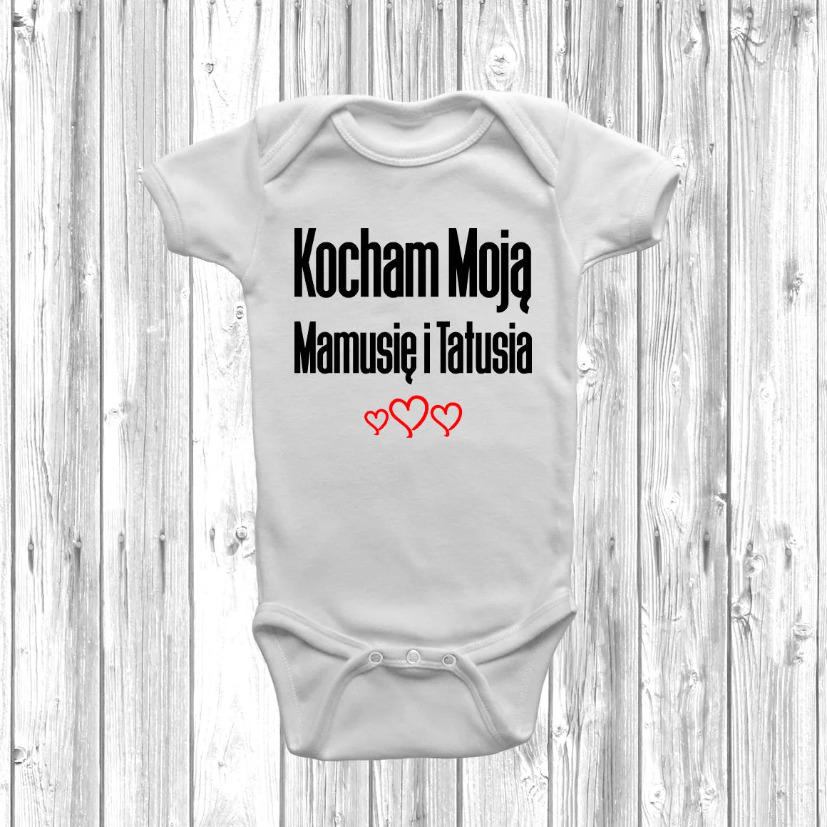Kocham Moją Mamusię i Tatusia Baby Grow