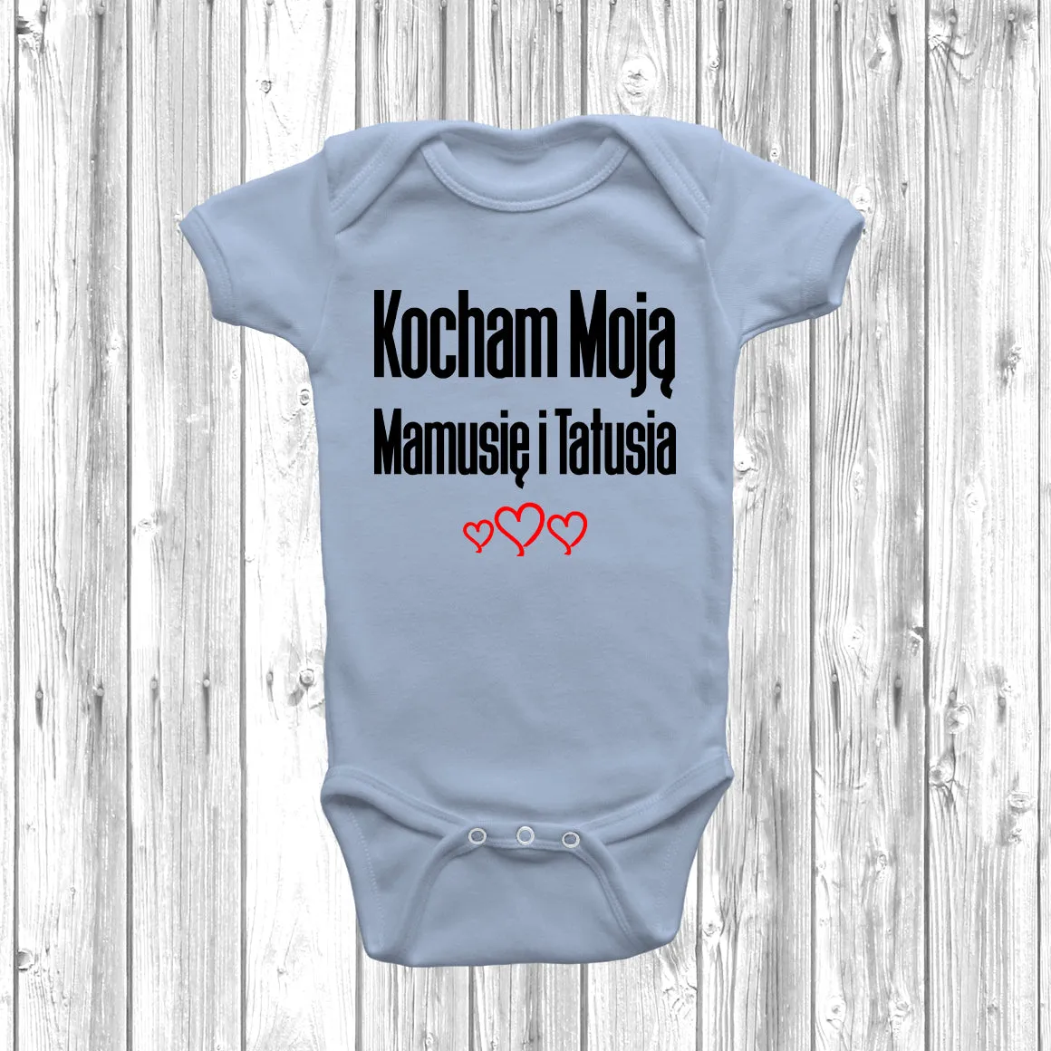Kocham Moją Mamusię i Tatusia Baby Grow