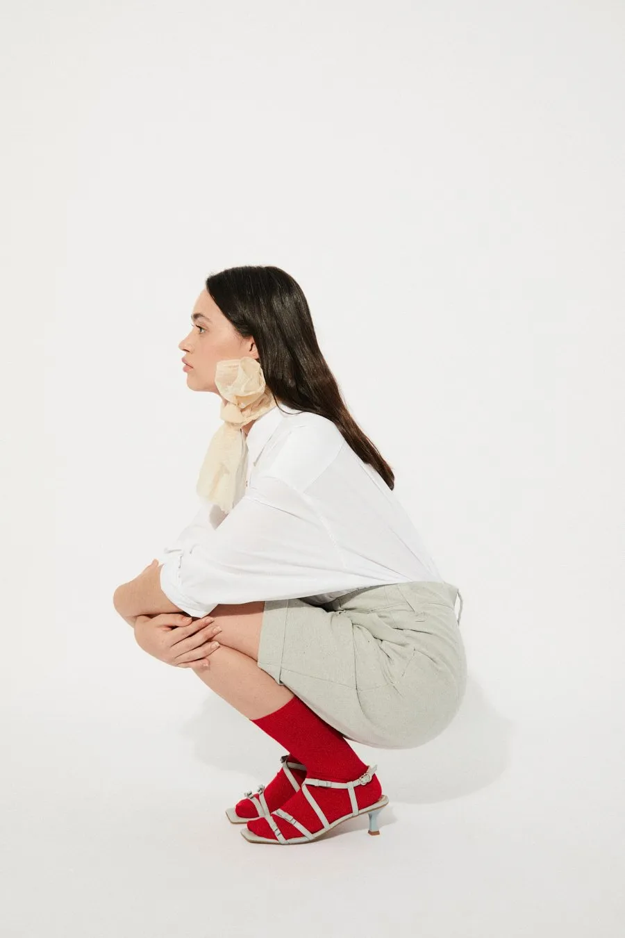 Komorebi Shorts Light Grey