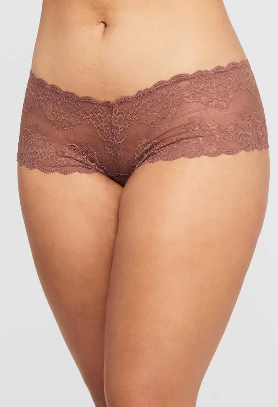 Lace Cheeky in Pecan