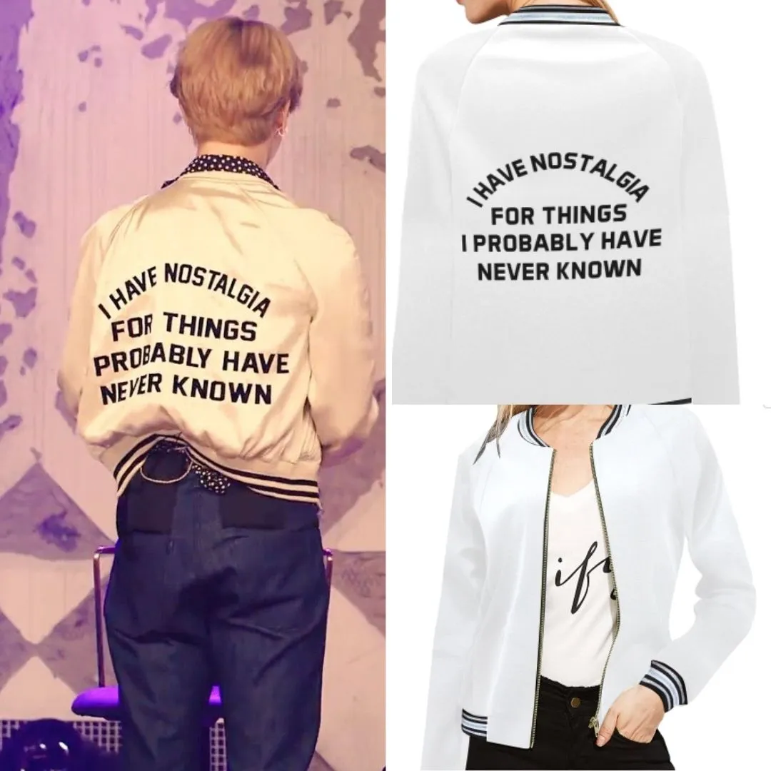 Ladies Jimin Nostalgia Bomber Jacket