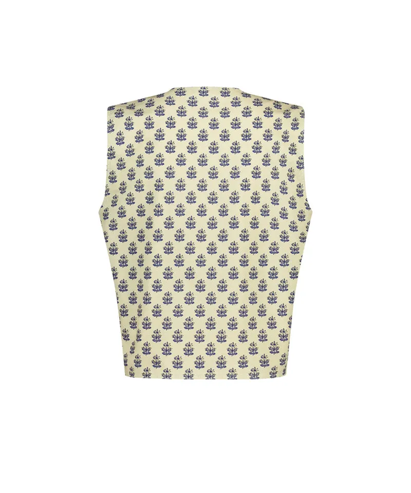 LE SONNET Forget Me Not Vest - Beige