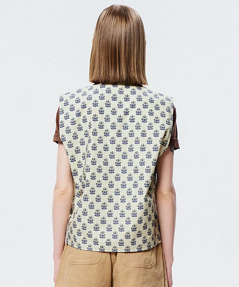 LE SONNET Forget Me Not Vest - Beige