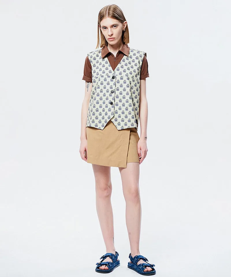 LE SONNET Forget Me Not Vest - Beige
