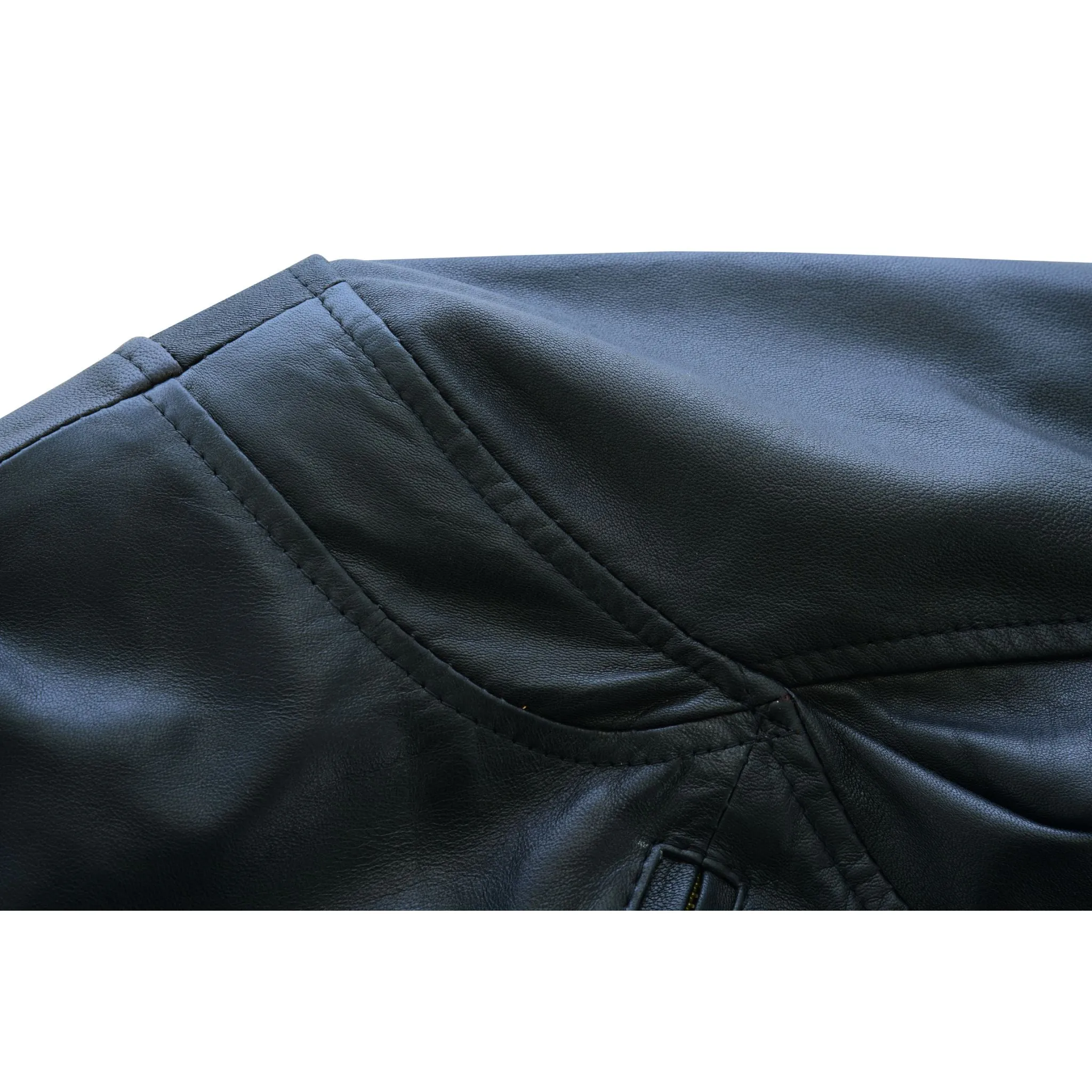 Leatherick Mens Hooper Black Leather Jacket