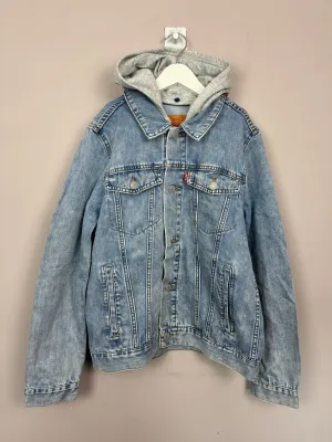 Levi's Denim Jacket with hood 16y