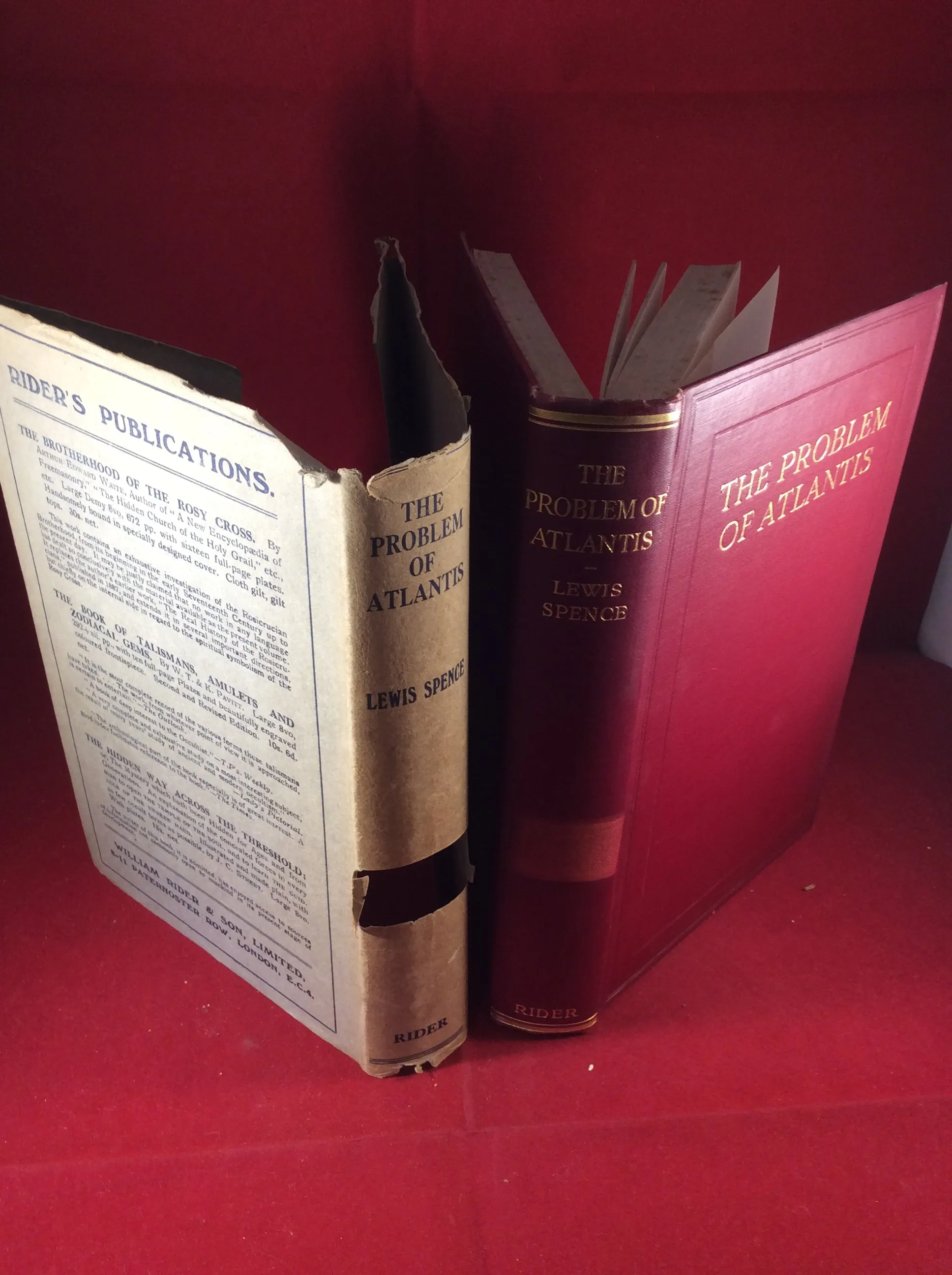 Lewis Spence, The Problem of Atlantis, Rider & Co., 1924.