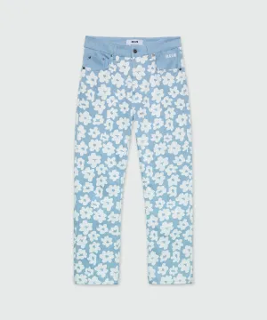 Light Blue Floral Pants