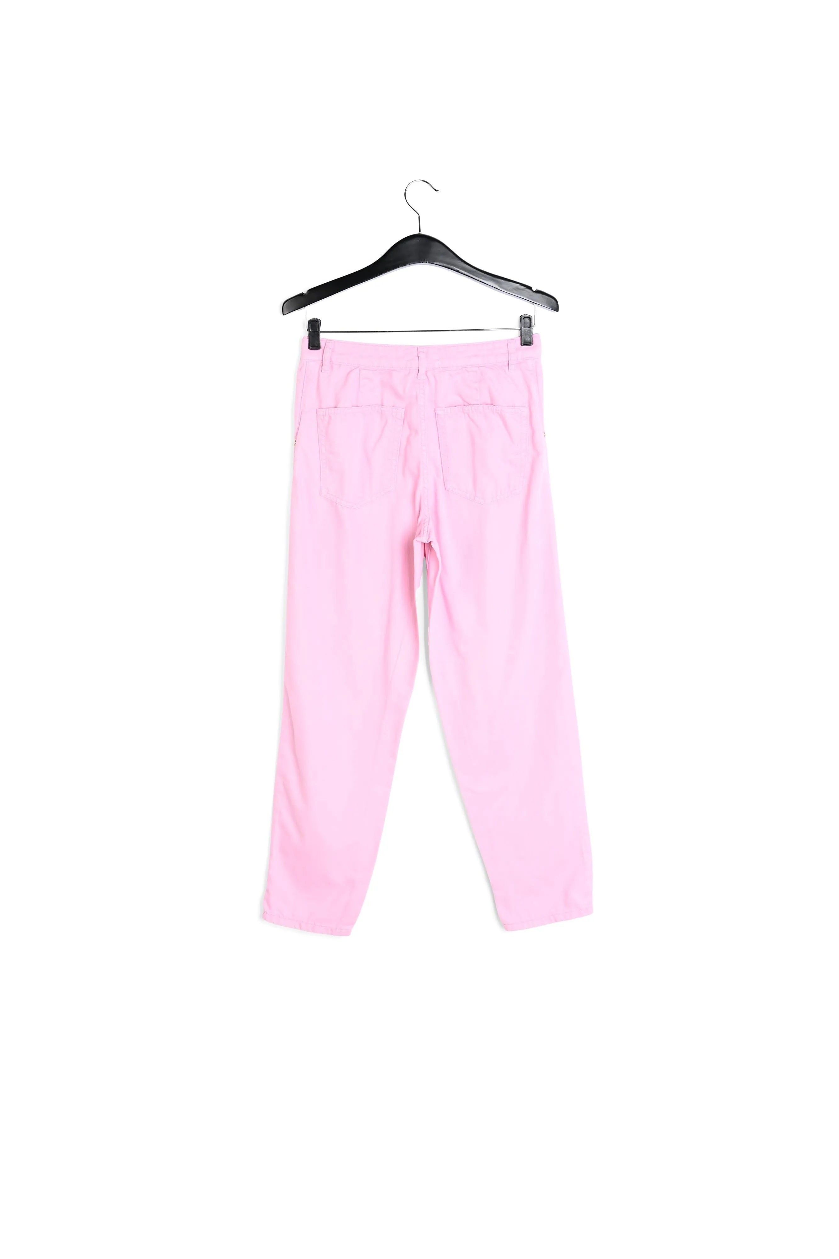 Light pink loose-fit denim pants
