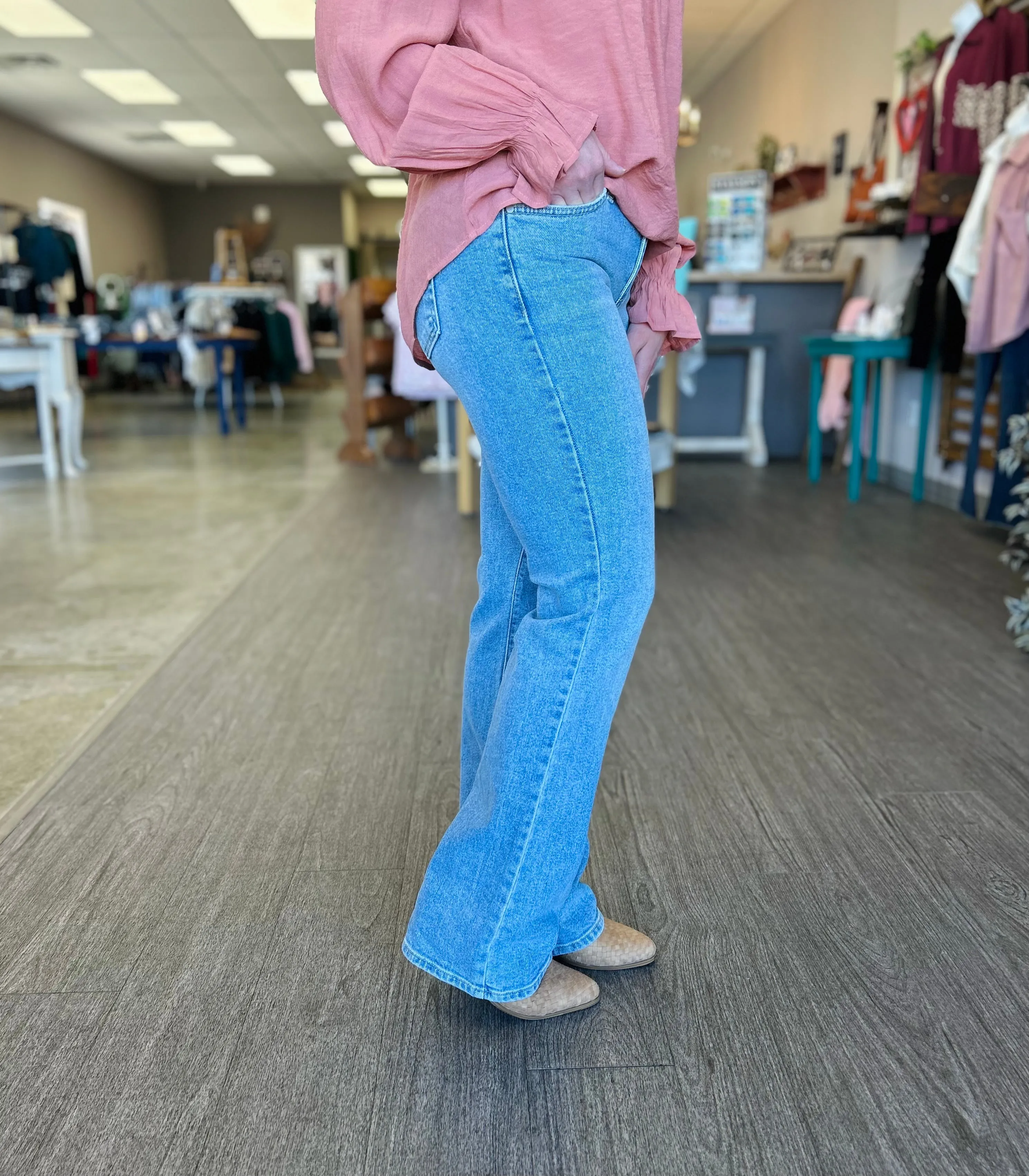 Light Wash Vintage Slim Bootcut