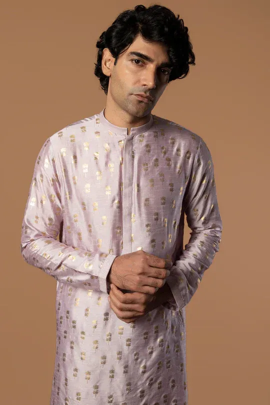 Lilac Fern Kurta With Pants