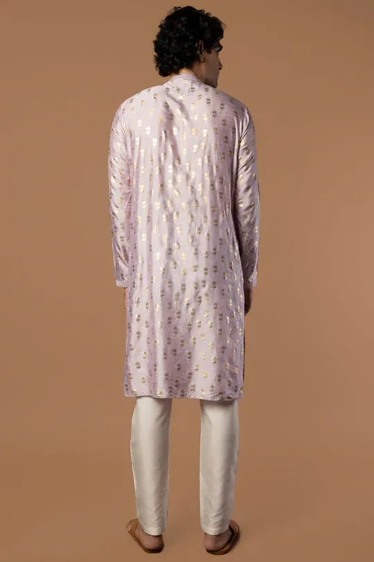 Lilac Fern Kurta With Pants