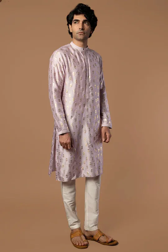 Lilac Fern Kurta With Pants