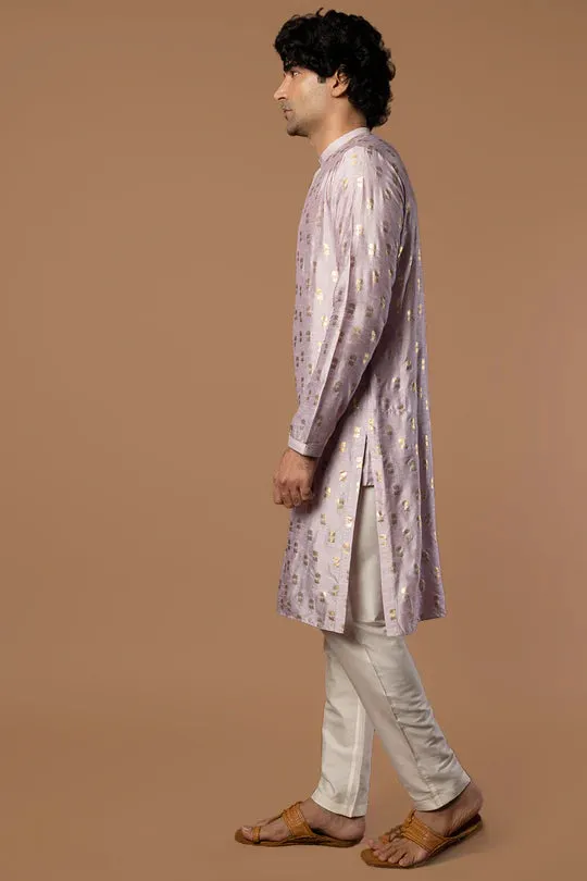 Lilac Fern Kurta With Pants