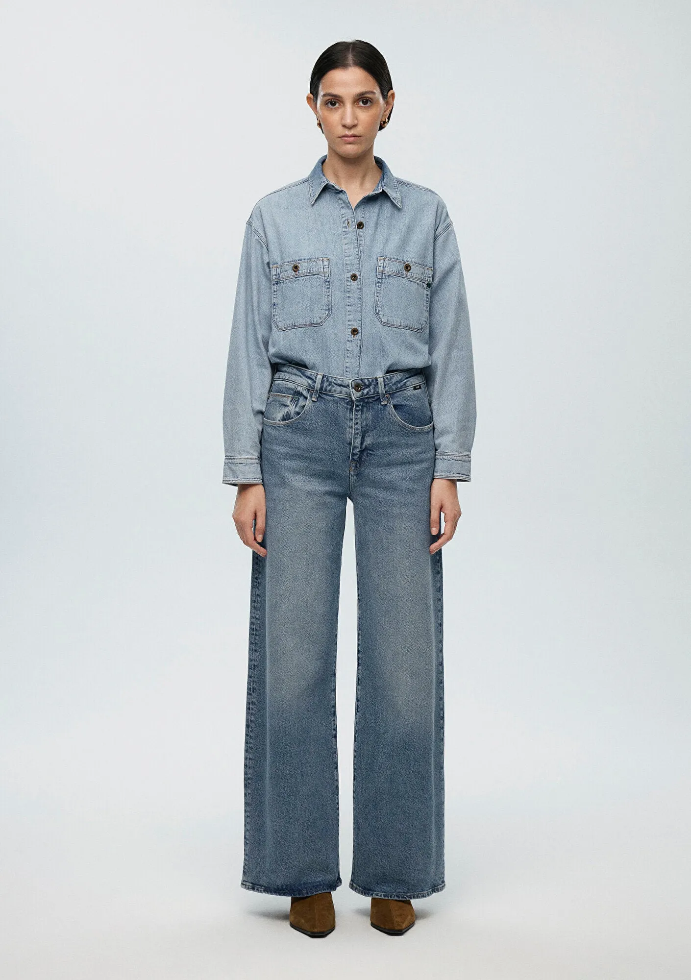 Linda Light Used Denim Jean Pants