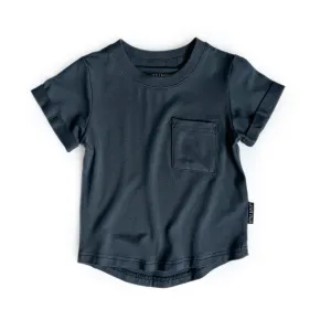Little Bipsy Pocket Tee - Pewter