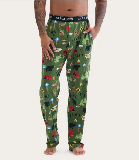 Little Blue House Hiking Trail Men's Jersey Pajama Pants
