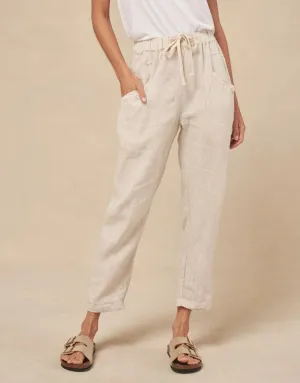 Little Lies Luxe Pants - Natural