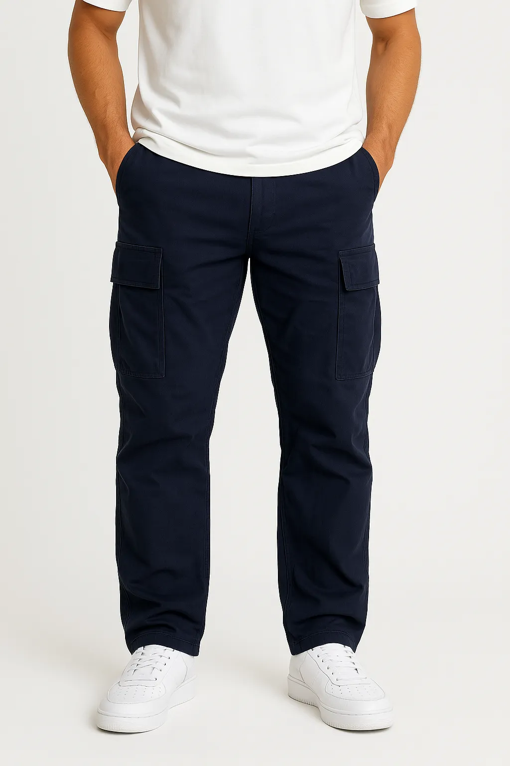 LumiNovi | Cargo Pants Elastic Waist Loose Fit