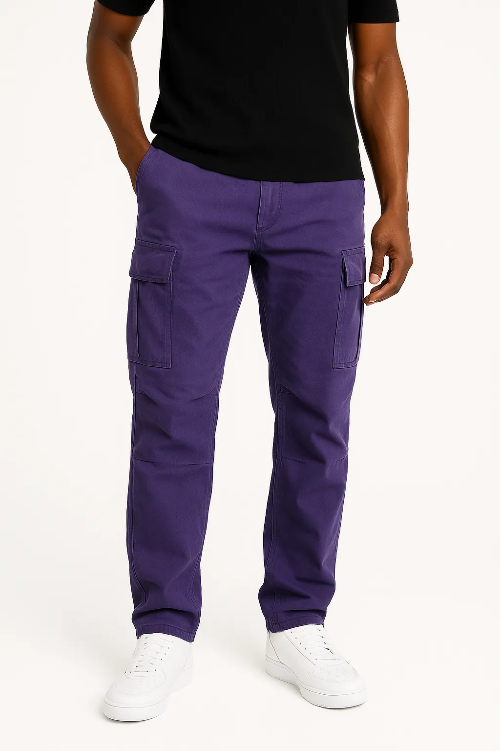LumiNovi | Cargo Pants Elastic Waist Loose Fit