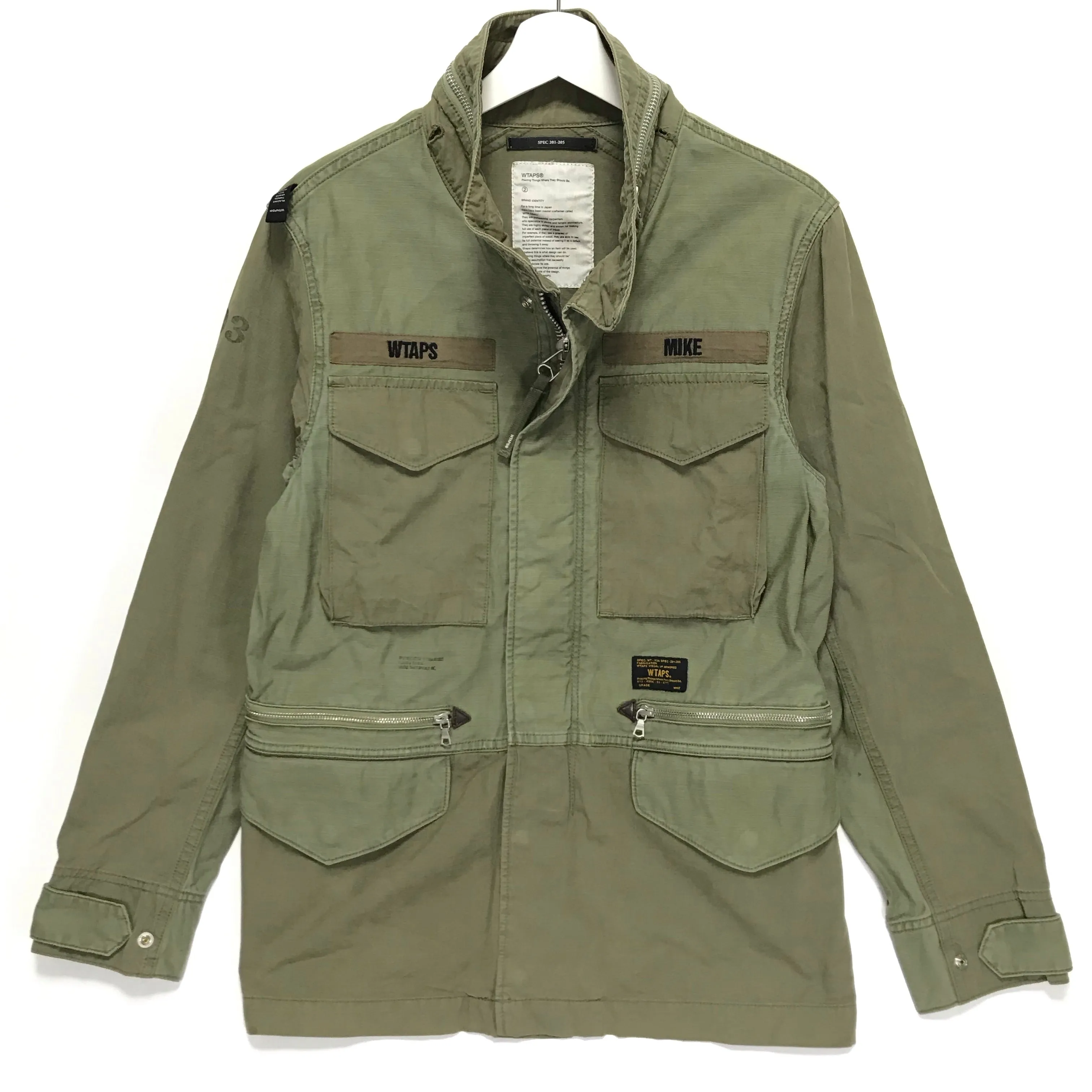 [M] WTaps12SS Ripstop M-65 Jacket Olive