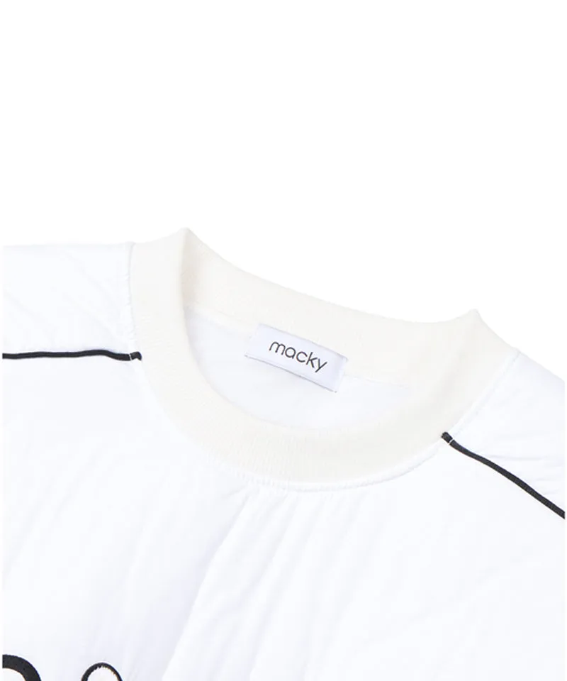 MACKY Golf: Padded Round Sweat - White