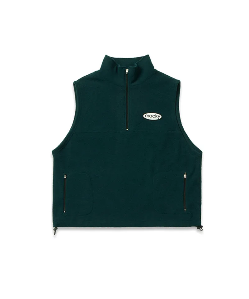 MACKY Golf: Soft Fleece Vest - Green