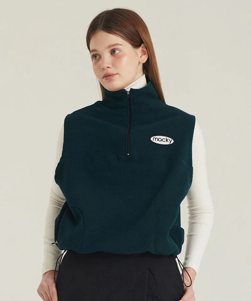 MACKY Golf: Soft Fleece Vest - Green