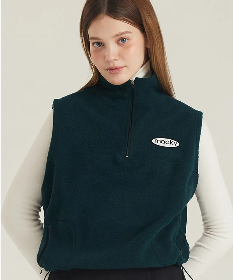 MACKY Golf: Soft Fleece Vest - Green